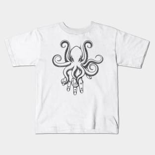 Octopus on a Hand Kids T-Shirt